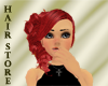 HS Goth Red Long Updo
