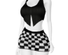 Full Black White Outfit