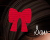 Red Bow Hair Clip