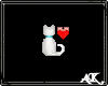 *AK white cat sticker