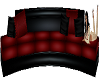 ~P~Club Couch2 Red/Blk