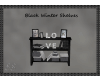 Black Winter Shelves