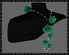 Green Roses Back Neckl