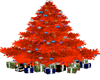 Orange Christmas tree