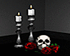 Halloween Skull & Candle