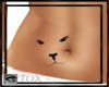 Cat face belly tat