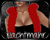 !N! Fur Stole - Red