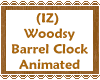 (IZ) Woodsy Barrel Clock