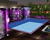 purple vila,pool,poses