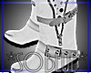 *SB* White Biker Boots