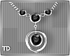 Silver Black Necklace