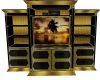 black n gold cabinet