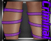 Purple Net Leg Ribbons
