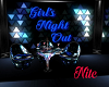 girls night club table