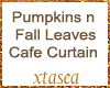 Pumpkins Leaves Curtain