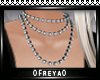 :F: white neck pearls