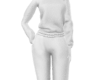 *Fluffy White Sweat Set*
