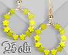 Yellow Stars Earrings