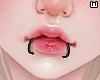 w. Black Lip Piercing