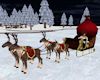'Christmas Sleigh & Deer