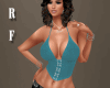 CRF* Teal Busty Corset
