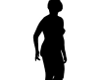 Mature woman silhouett