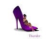 neon purple high heel