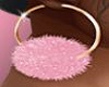 Pink Love Fur Earrings