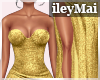 i| Shimmer Gown Gold