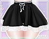 琴. Lacey skirt black