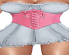 Corset Pink Denim
