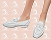 L: White Loafers