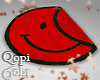 Smile Emoji Red Rug
