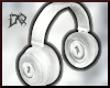 ! white headphones