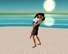 Romantic Kiss On Beach