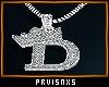 🗼Silver Letter D Fem