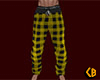 Yellow PJ Pants Plaid M