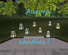 Aurora hanging candles