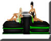 blk and green lounger