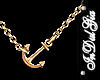 IN} Anchors Gold Necklce