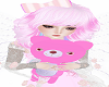 Rock Pink Teddy Bear Avy