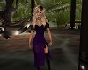 Black Purple Lace Dress