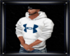 (J)UA White Hoodie