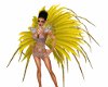 carnival feathers yellow