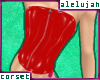 A* PVC Corset * Red