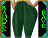 Green spandex legging BB