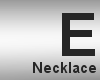 L- Ed necklace black