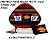 (RHW) Red Rose Egg Chair