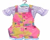 Overall Shorts Tie Dye