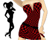 Checkered Dress Red